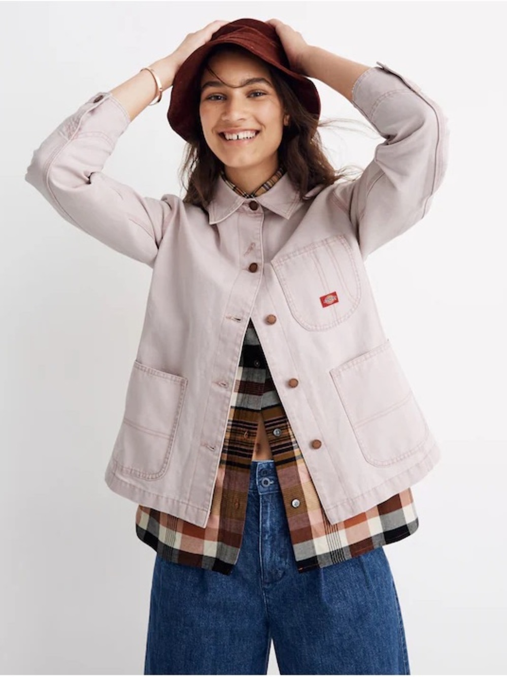 DICKIES x MADEWELL WorkWear Cotton Utility Pink Jacket